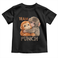 Team Punch Viral Baby Monkey Toddler T Shirt Cute Monkey Hugging Plush Toy Internet Trend Gift