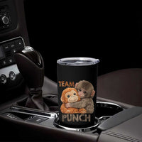 Team Punch Viral Baby Monkey Tumbler Cup Cute Monkey Hugging Plush Toy Internet Trend Gift