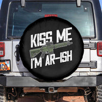 Kiss Me Im ARish Funny St Patricks Day Spare Tire Cover Tactical Irish Humor for Gun Enthusiasts