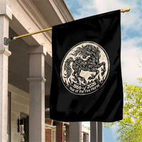 Year of the Fire Horse 1966 2026 Graphic Garden Flag 60 Years Chinese Zodiac Horse Vintage Style
