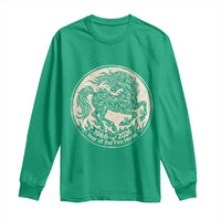 Year of the Fire Horse 1966 2026 Graphic Long Sleeve Shirt 60 Years Chinese Zodiac Horse Vintage Style