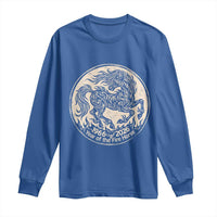 Year of the Fire Horse 1966 2026 Graphic Long Sleeve Shirt 60 Years Chinese Zodiac Horse Vintage Style