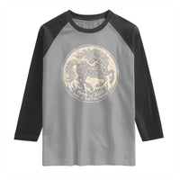 Year of the Fire Horse 1966 2026 Graphic Raglan Shirt 60 Years Chinese Zodiac Horse Vintage Style