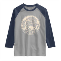 Year of the Fire Horse 1966 2026 Graphic Raglan Shirt 60 Years Chinese Zodiac Horse Vintage Style