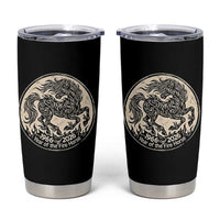 Year of the Fire Horse 1966 2026 Graphic Tumbler Cup 60 Years Chinese Zodiac Horse Vintage Style