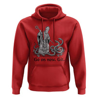 Go On Now Git Funny Saint Patrick Banishing Snakes Hoodie Irish History Humor St Patricks Day