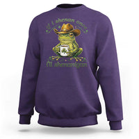 If I Shenan Once I Will Shenanigan Funny Frog Cowboy Sweatshirt St Patricks Day Shenanigans Humor