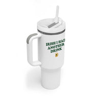 Irish I Had Another Drink Tumbler With Handle Funny St Patricks Day Beer Drinking Joke Pub Humor