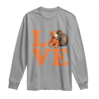 Love Punch the Baby Monkey Long Sleeve Shirt Cute Hugging Plush Toy Viral Friendship
