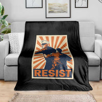 Resist Marine Veteran Political Protest Throw Blanket America First Anti War