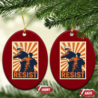 Resist Marine Veteran Political Protest Ceramic Ornament America First Anti War