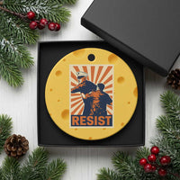 Resist Marine Veteran Political Protest Ceramic Ornament America First Anti War