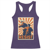 Resist Marine Veteran Political Protest Racerback Tank Top America First Anti War