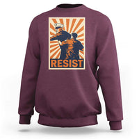 Resist Marine Veteran Political Protest Sweatshirt America First Anti War