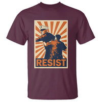 Resist Marine Veteran Political Protest T Shirt America First Anti War
