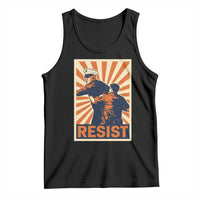 Resist Marine Veteran Political Protest Tank Top America First Anti War