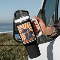 Resist Marine Veteran Political Protest Tumbler With Handle America First Anti War