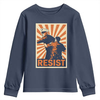 Resist Marine Veteran Political Protest Youth Sweatshirt America First Anti War