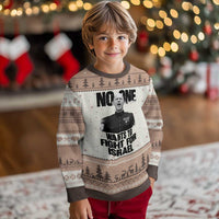 No One Wants To Fight For Israel Marine Veteran Statement Ugly Christmas Sweater America First Freedom Anti War