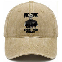 No One Wants To Fight For Israel Marine Veteran Statement Washed Cotton Baseball Cap America First Freedom Anti War