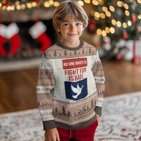 No One Wants To Fight For Israel Dove Ugly Christmas Sweater Peace Freedom Supporter Anti War