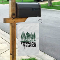 Funny Forest Disc Golf Humor Fcking Trees Garden Flag
