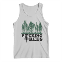 Funny Forest Disc Golf Humor Fcking Trees Tank Top