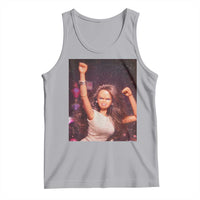 Funny Angry Doll Face Meme Graphic Tank Top Unhinged Baby Stankface Reaction