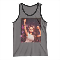 Funny Angry Doll Face Meme Graphic Tank Top Unhinged Baby Stankface Reaction