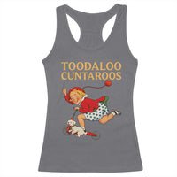 Toodaloo Cuntaroos Funny Offensive Retro Goodbye Racerback Tank Top Vintage Scooter Girl Cartoon Edgy Adult Humor