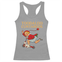 Toodaloo Cuntaroos Funny Offensive Retro Goodbye Racerback Tank Top Vintage Scooter Girl Cartoon Edgy Adult Humor
