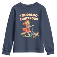 Toodaloo Cuntaroos Retro Scooter Girl Youth Sweatshirt Funny Offensive Retro Goodbye Meme Dark Humor