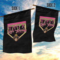 Lets Party Monkey Baseball Game Day Garden Flag Neon Dripping Homeplate Funny Ball Party Fans