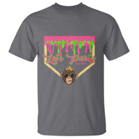 Lets Party Monkey Baseball Game Day T Shirt Neon Dripping Homeplate Funny Ball Party Fans