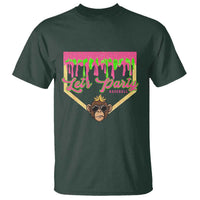 Lets Party Monkey Baseball Game Day T Shirt Neon Dripping Homeplate Funny Ball Party Fans