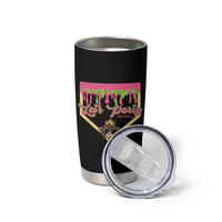 Lets Party Monkey Baseball Game Day Tumbler Cup Neon Dripping Homeplate Funny Ball Party Fans