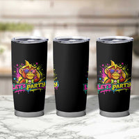 Lets Party Baseball Monkey Colorful Graphic Tumbler Cup American Flag Game Day Fans Ball Party Vibes