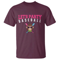 Let's Party Baseball Monkey T Shirt Ball Party Game Day Vibes
