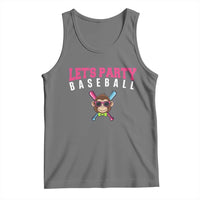 Let's Party Baseball Monkey Tank Top Ball Party Game Day Vibes TS02