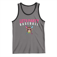 Let's Party Baseball Monkey Tank Top Ball Party Game Day Vibes TS02