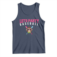 Let's Party Baseball Monkey Tank Top Ball Party Game Day Vibes TS02