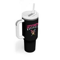 Let's Party Baseball Monkey Tumbler With Handle Ball Party Game Day Vibes