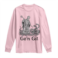 Go'n Git Funny Saint Patrick Banishing Snakes Long Sleeve Shirt Irish History Humor St Patricks Day