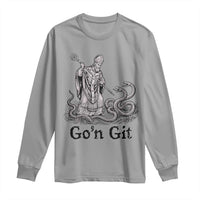 Go'n Git Funny Saint Patrick Banishing Snakes Long Sleeve Shirt Irish History Humor St Patricks Day
