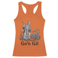 Go'n Git Funny Saint Patrick Banishing Snakes Racerback Tank Top Irish History Humor St Patricks Day
