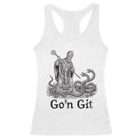 Go'n Git Funny Saint Patrick Banishing Snakes Racerback Tank Top Irish History Humor St Patricks Day