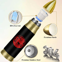 Year of the Fire Horse 1966 2026 Red Graphic Bullet Tumbler 60 Years Chinese Zodiac Horse Vintage Style