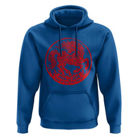 Year of the Fire Horse 1966 2026 Red Graphic Hoodie 60 Years Chinese Zodiac Horse Vintage Style