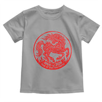 Year of the Fire Horse 1966 2026 Red Graphic Toddler T Shirt 60 Years Chinese Zodiac Horse Vintage Style