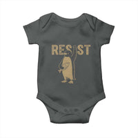 Funny Penguin Resist Baby Onesie Against Tariffs Activism Vintage